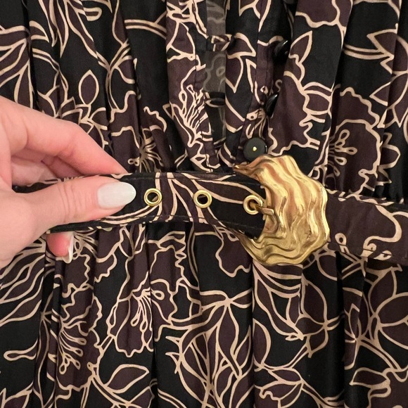 Nicholas Western Dress with Belt Size 4 - Picture 4 of 8